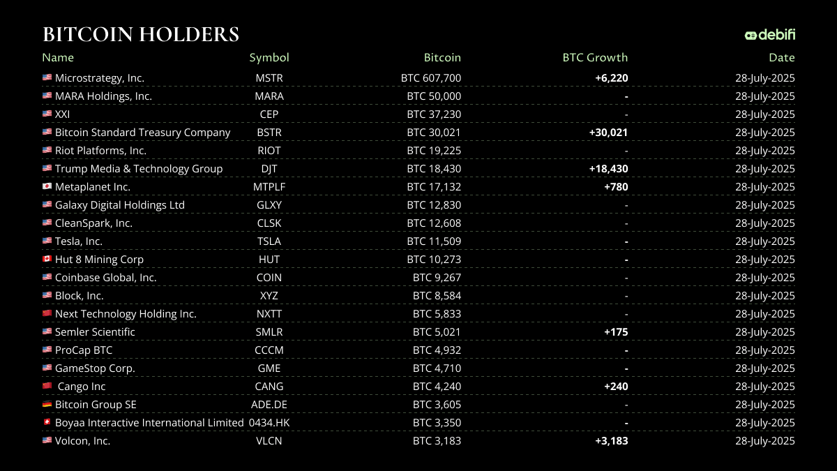 Bitcoin Holders 28July